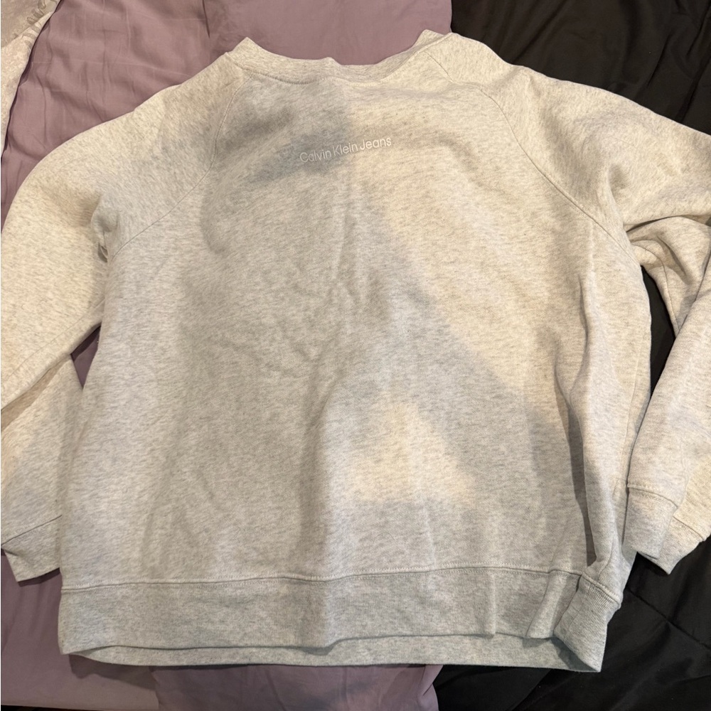 Calvin Klein Jeans Heather Gray Crewneck Pullover